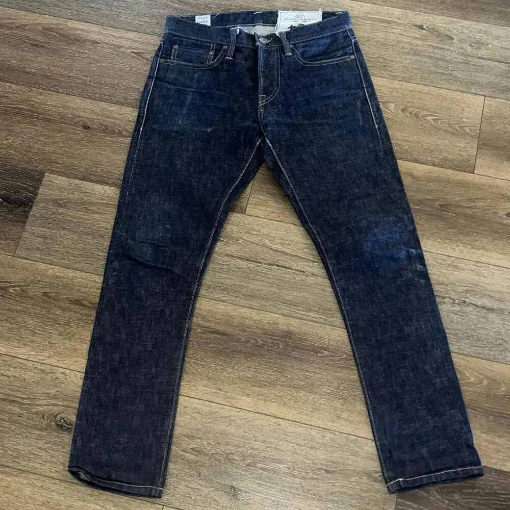 Rogue Territory Men's Signature Six Pockets Skinny Jeans Dark Wash Blue Size 28